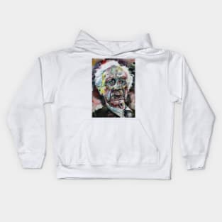 BERTRAND RUSSELL - watercolor portrait .3 Kids Hoodie